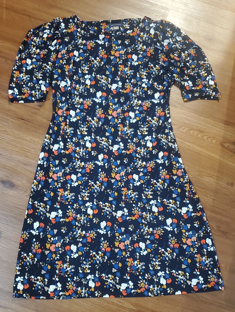 Tommy Hilfiger Navy Floral Midi Dress